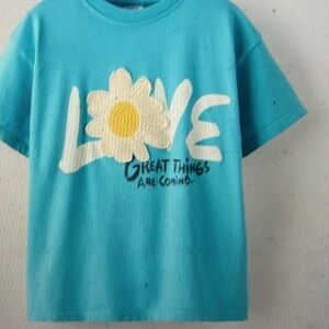 Zara crocheted flower t shirt size 6-7